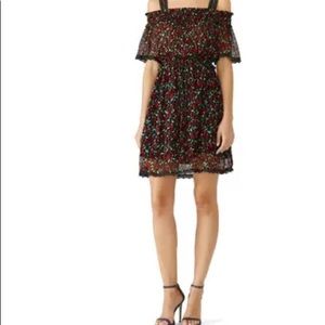 The Kooples silk off-the-shoulder dress